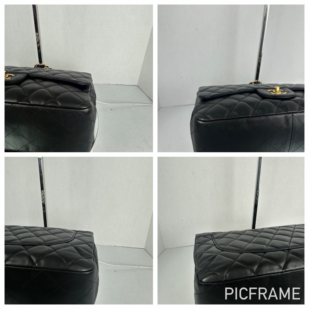 CHANEL CC JUMBO LAMBSKIN LEATHER FLAP BAG GHW - Picture 8 of 10